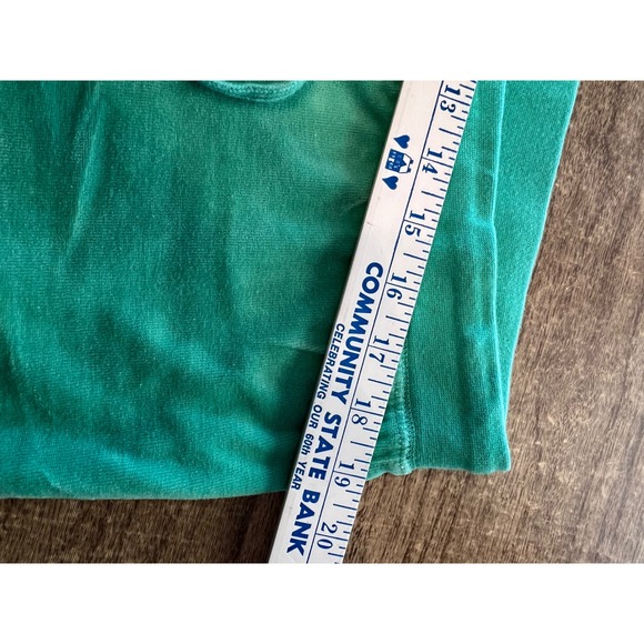 Y2K Women's Mossimo Neon Green Velour Track Suit Flare Pants SZ XL Lounge Wear - Picture 6 of 9